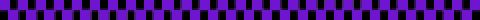 An animated divider of repeating purple and black squares